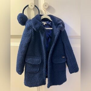 Tahari Navy Blue Girls Coat